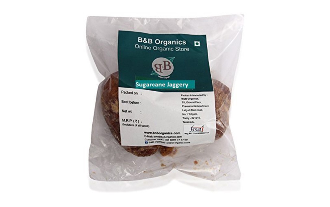 B&B Organics Sugarcane Jaggery Pack 1 Kilogram - Reviews | Nutrition ...